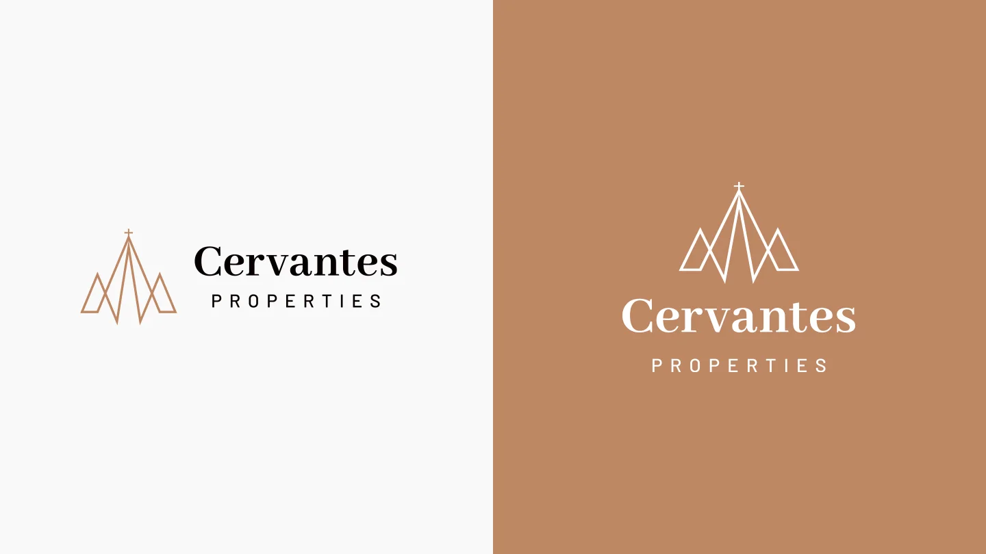 Versiones de logotipo Cervantes Properties - diho.mx